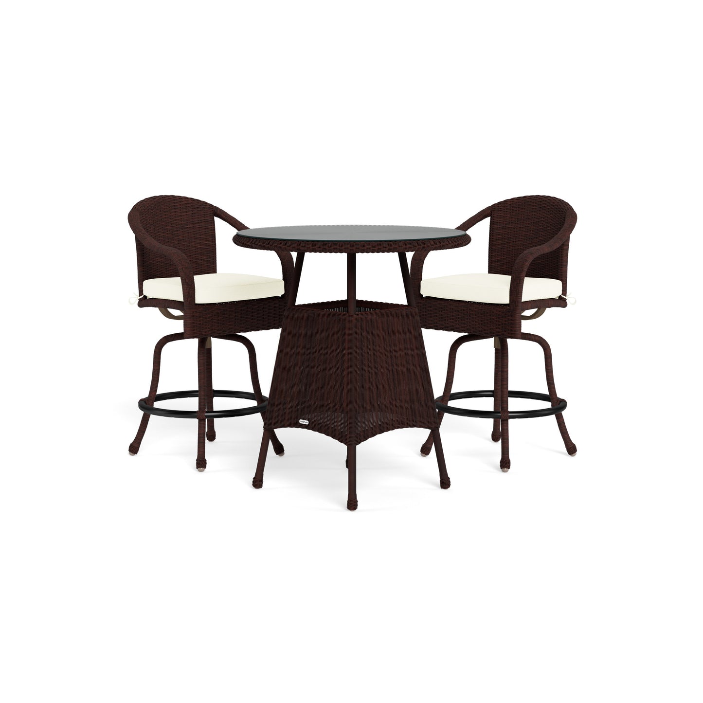 Sea Pines 3Pc Bar Set  (2 bar chairs, 1 bar table) - Java - Canvas Natural