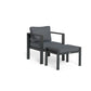 Lakeview, 2-Pc Seat Set, Chair/Otto - Grey/Charcoal