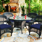 Portside 5Pc Dining Set - DARK ROAST - Navy