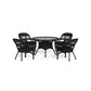 Portside 5Pc Dining Set - DARK ROAST - Navy