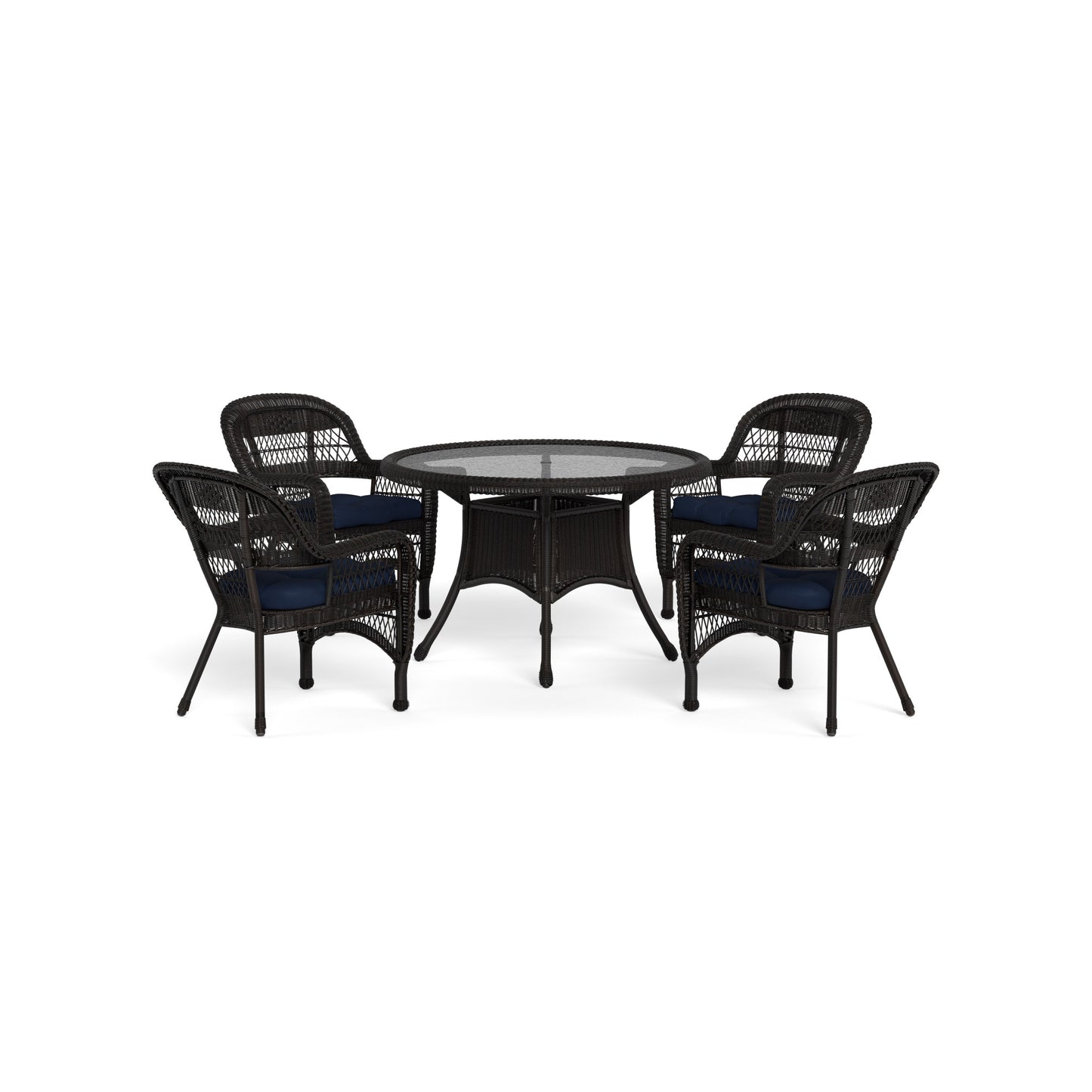 Portside 5Pc Dining Set - DARK ROAST - Navy