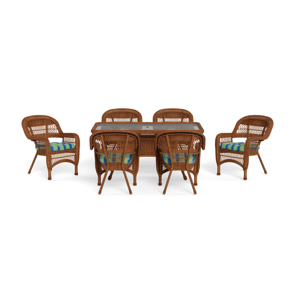 Portside 7Pc Dining Set  (6 chairs, 66 dining table) - Amber - Haliwell Caribbean