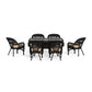 Portside 7Pc Dining Set  (6 chairs, 66" dining table) - Dark Roast - Sand