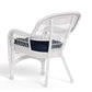 Portside 7Pc Dining Set  (6 chairs, 66" dining table) - White - Navy