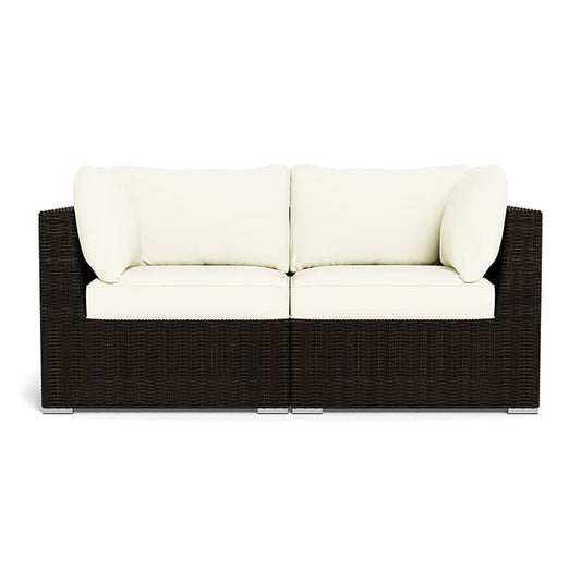 Melbourne 2-Piece Loveseat, Pecan and Canvas Natural