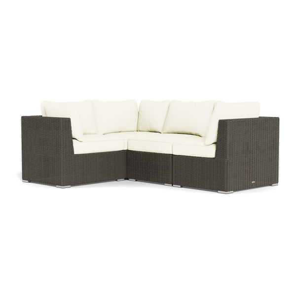 Melbourne 4-Piece Sectional Sofa, Driftwood and Charcoal