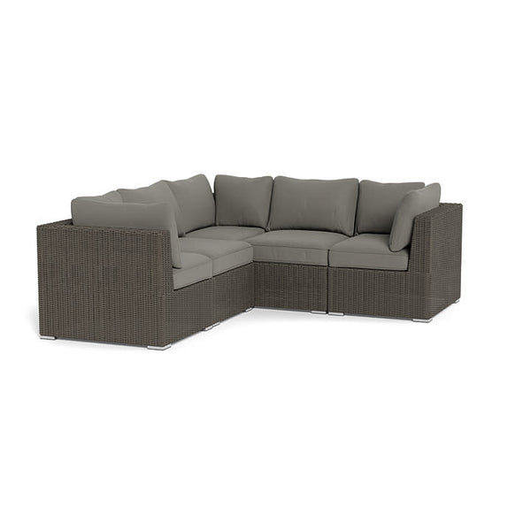 Melbourne 5-Piece Sectional Sofa, Driftwood and Charcoal
