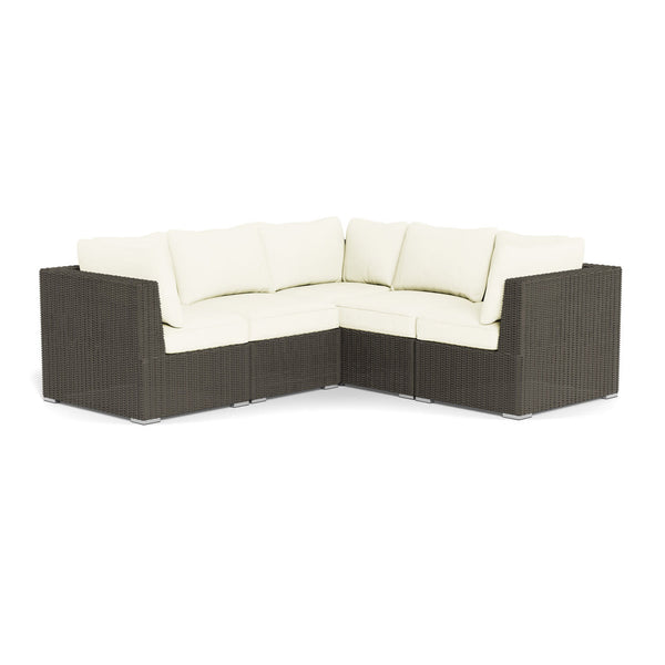 Melbourne 5-Piece Sectional Sofa, Driftwood and Canvas Natural