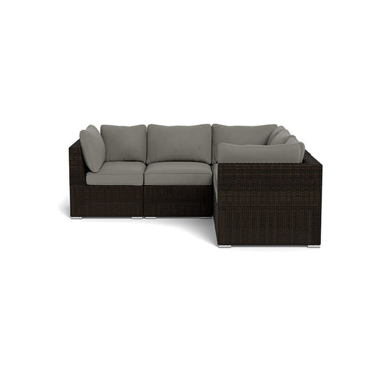 Melbourne 5-Piece Sectional Sofa, Pecan and Charcoal