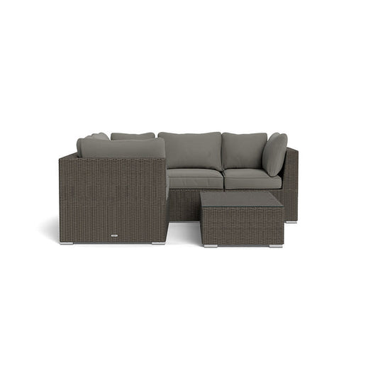 Melbourne 6-Piece Sectional Sofa with Coffee Table, Driftwood and Charcoal