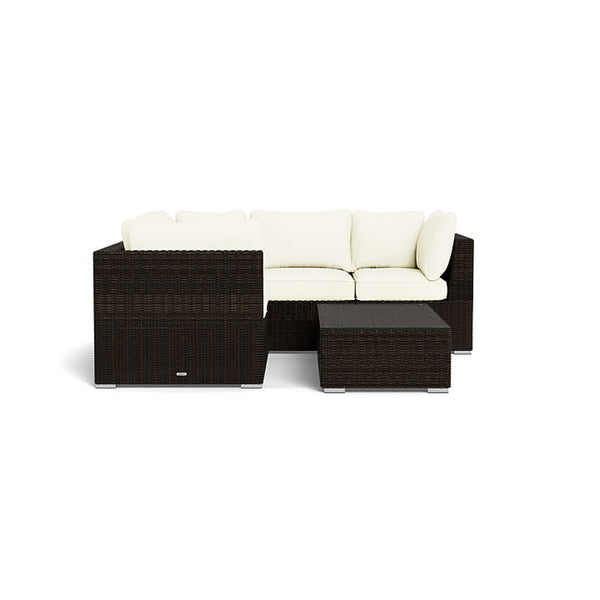 Melbourne 6-Piece Sectional Sofa with Coffee Table, Pecan and Canvas Natural