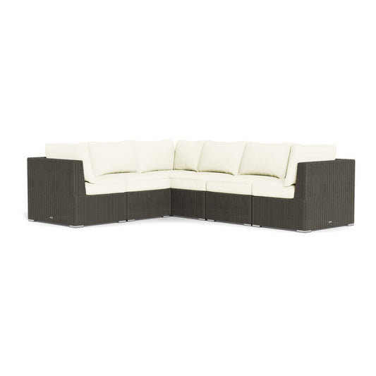 Melbourne 6-Piece Sectional Sofa, Driftwood and Canvas Natural