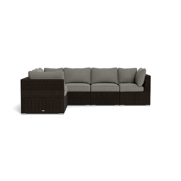 Melbourne 6-Piece Sectional Sofa, Pecan and Charcoal