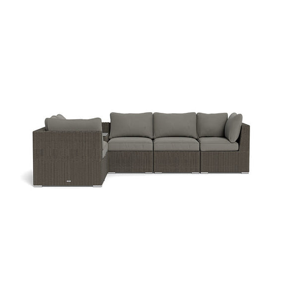 Melbourne 6-Piece Sofa Set with Corner Table, Driftwood and Charcoal