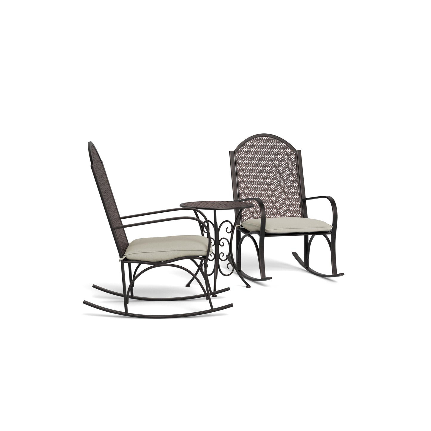 Garden Rocker - 3Pc Set (2 rocker, 1 side table)