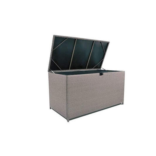 Large Outdoor Wicker Storage Deck Box - Sandstone