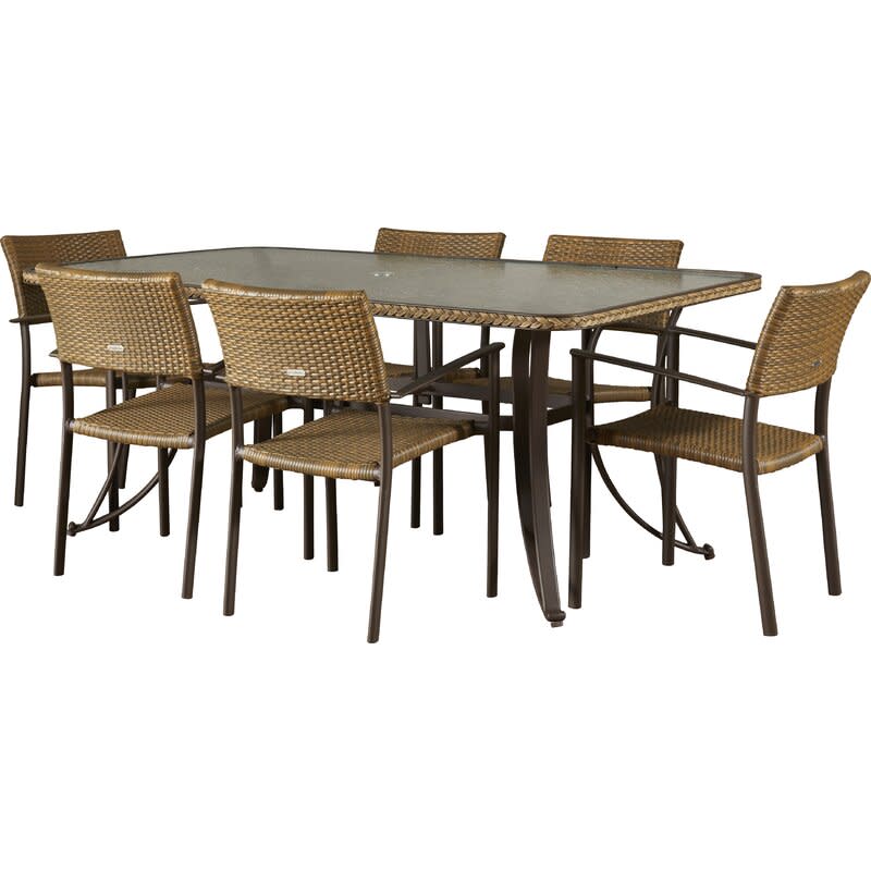 Maracay 7-Piece Dining Set (rectangular dining table, 6 chairs)