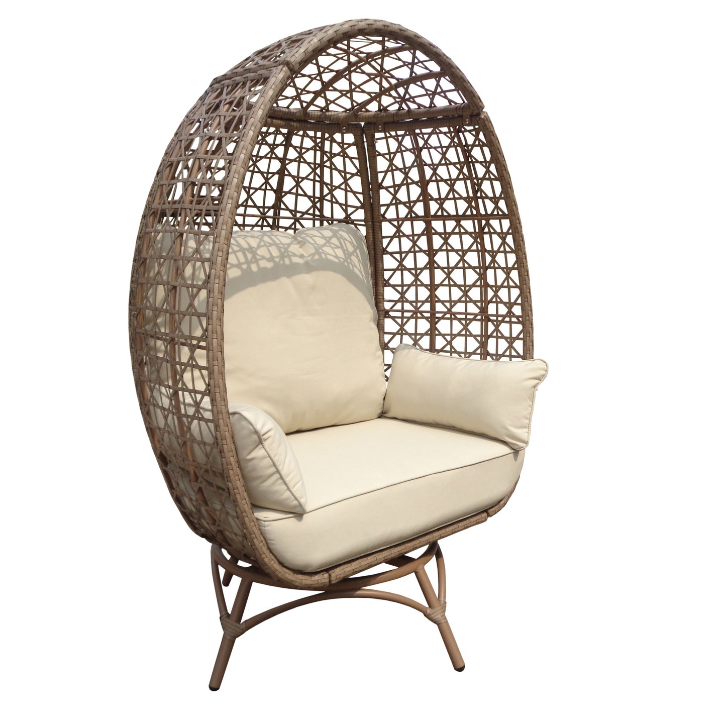 Rio Vista Swivel Egg Chair with Side Table