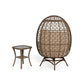 Rio Vista Swivel Egg Chair with Side Table