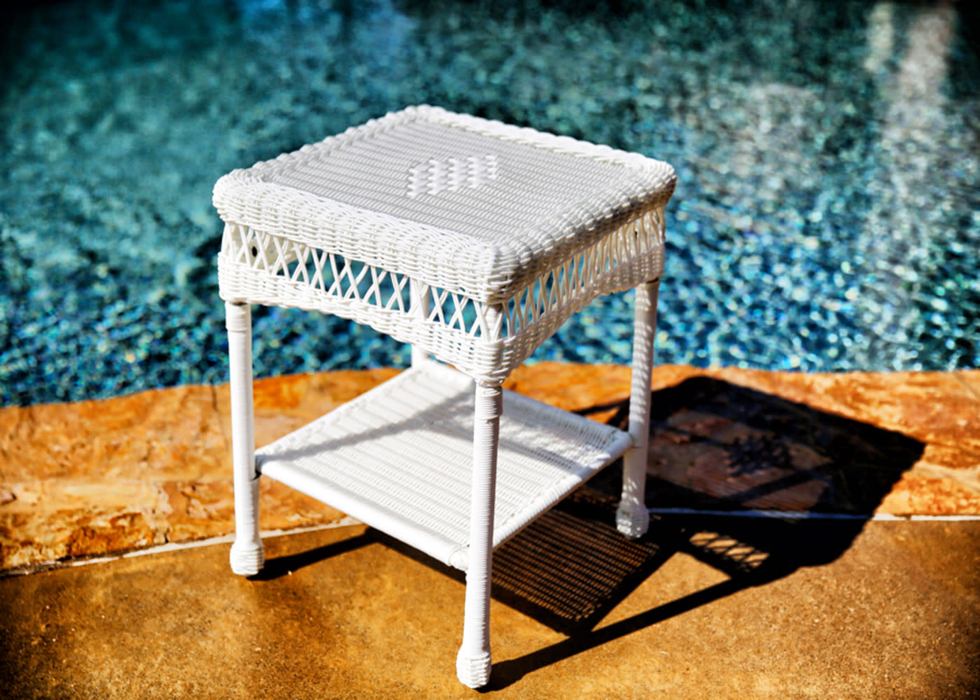 PORTSIDE - SIDE TABLE - KD - WHITE