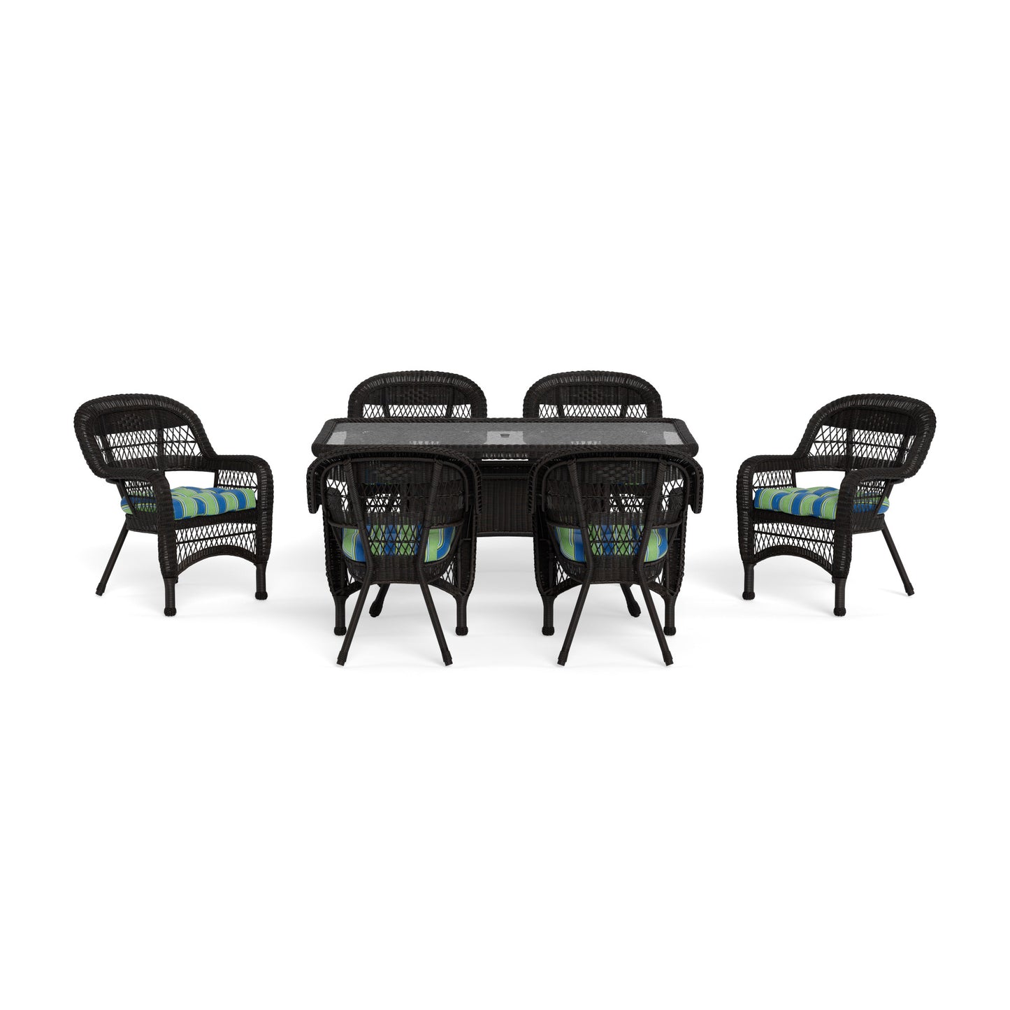 Portside 7Pc Dining Set - DARK ROAST - Haliwell Caribbean