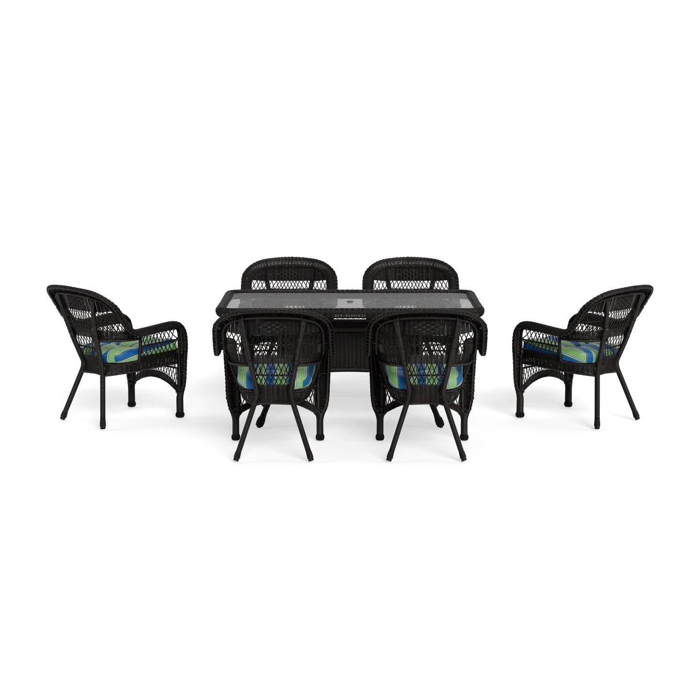 Portside 7Pc Dining Set - DARK ROAST - Haliwell Caribbean