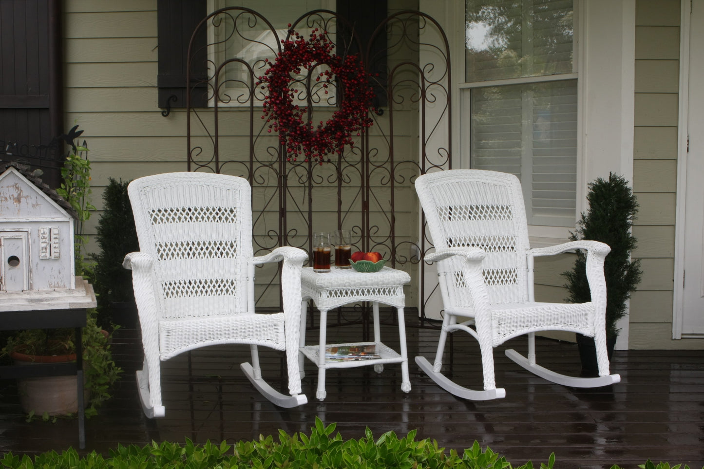 PORTSIDE 3PC PLANTATION ROCKER SET - White