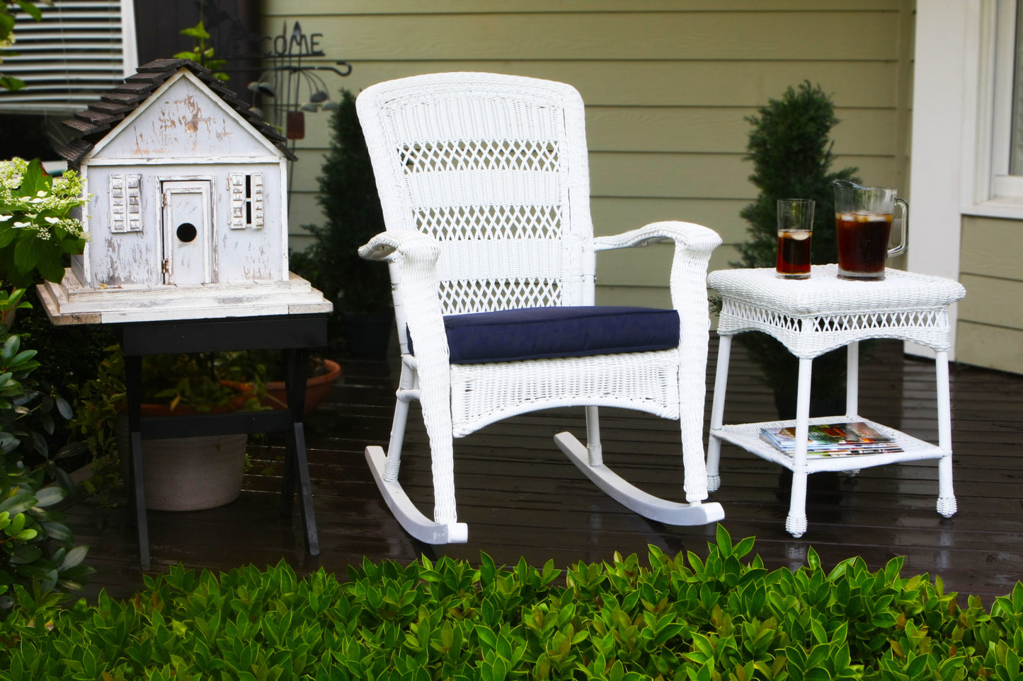 PORTSIDE 3PC PLANTATION ROCKER SET - White