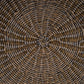 Round Wicker Coffee Table - Pecan