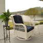 Rio Vista Swivel Glider Chair - White