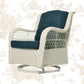 Rio Vista Swivel Glider Chair - White