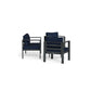 Lakeview 4-Piece Conversation Set with Loveseat - Navy