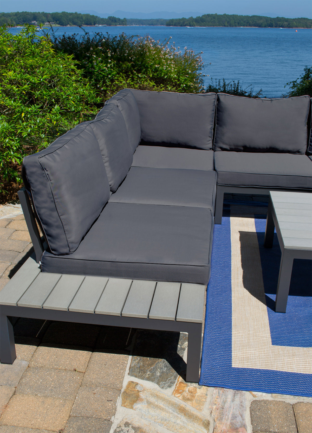 Lakeview 4Pc Sectional Seating  << FRAMES and CHARCOAL SLIPS >>
