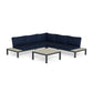 Lakeview 4Pc Sectional Seating  << FRAMES and NAVY SLIPS >>