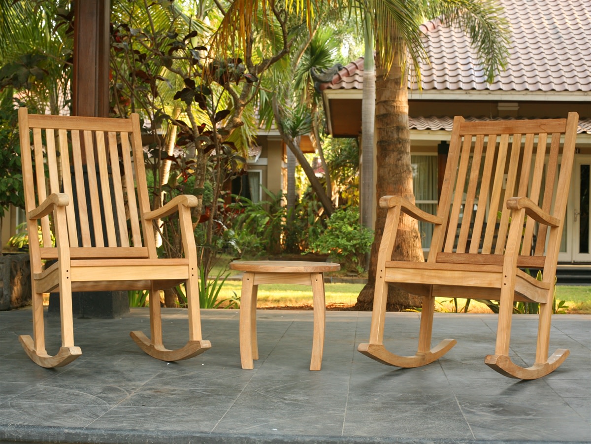 Jakarta 3Pc Teak Rocker Set