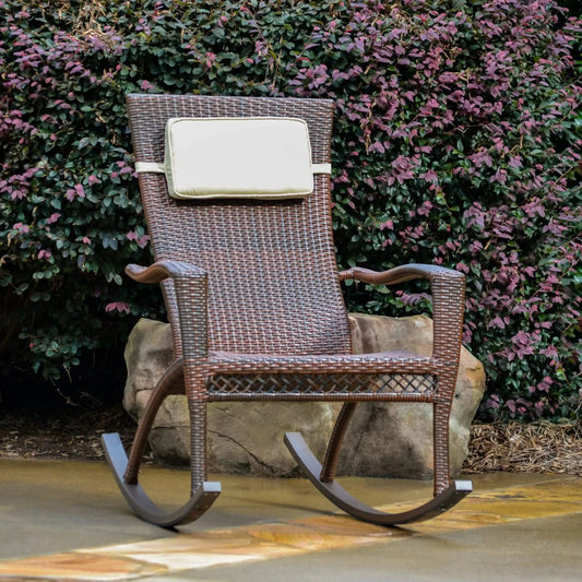 Tuscan Lorne Rocking Chair (plus head cushion) - Pecan
