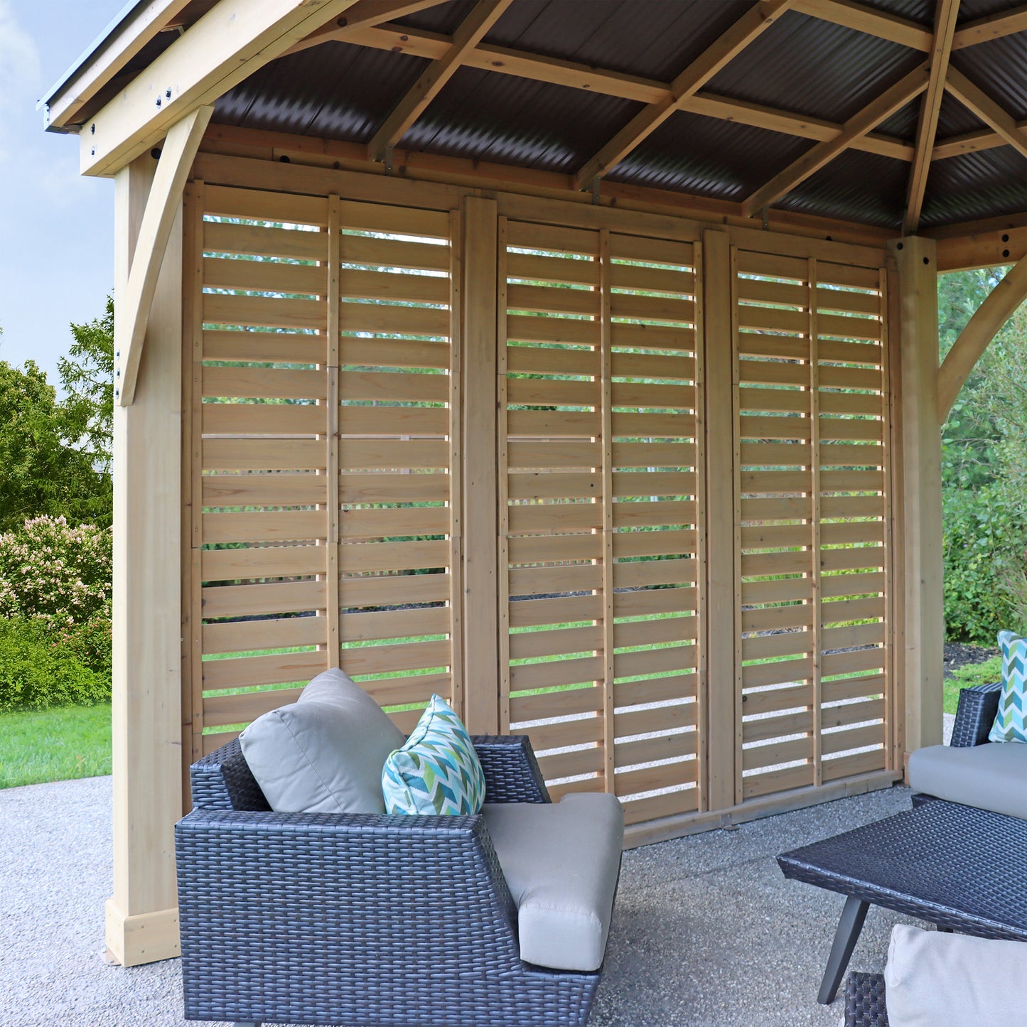 12 ft. Meridian Privacy Wall by Yardistry