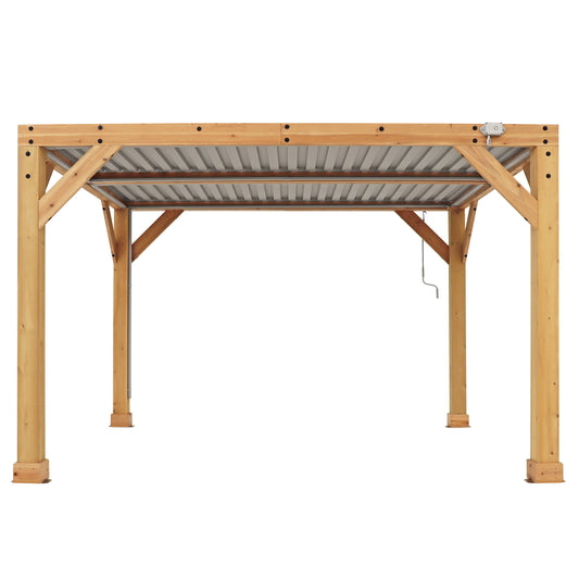 10 x 12 Meridian Wood Room with Louvered Roof