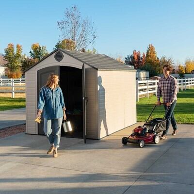 Lifetime 8 Ft. x 10 Ft. Outdoor Storage Shed (60371)