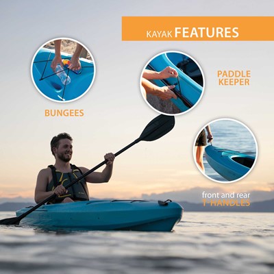 Lifetime Charger 100 Sit-In Kayak (Paddle Included)