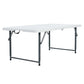 Peakform 4-Foot Adjustable Fold-In-Half Table