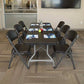 Lifetime 6-Foot Stacking Table and (8) Chairs Combo (Commercial)