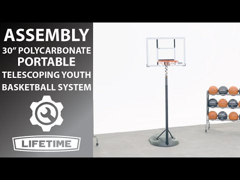 Lifetime Adjustable Youth Portable Basketball Hoop (30-Inch Polycarbonate)