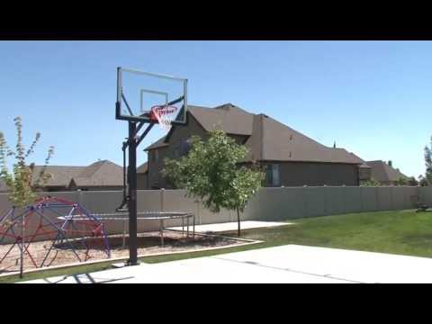 Lifetime Mammoth Bolt Down Basketball Hoop (60-Inch Tempered Glass)