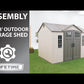 Lifetime 10 Ft. x 8 Ft. Outdoor Storage Shed( Model 60333)