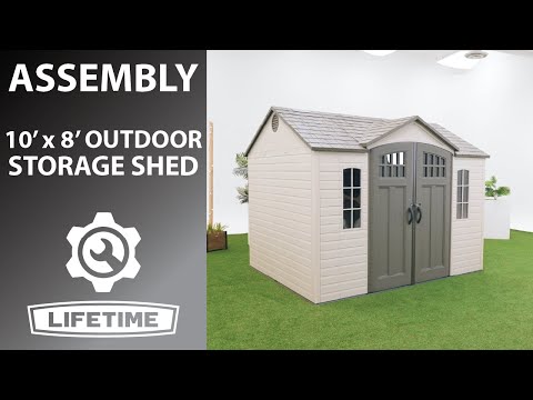 Lifetime 10 Ft. x 8 Ft. Outdoor Storage Shed( Model 60333)