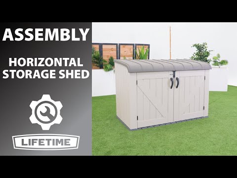 Lifetime Horizontal Storage Shed (75 cubic feet)