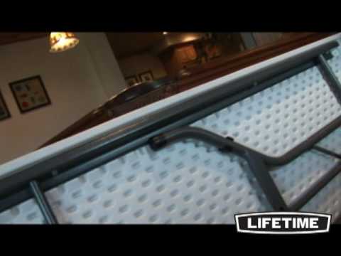 Lifetime 8-Foot Folding Table (Commercial) - White Granite