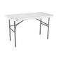 Lifetime 4-Foot Folding Table - (Light Commercial) - White Granite