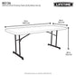 Lifetime 6-Foot Folding Table (Professional) - Putty
